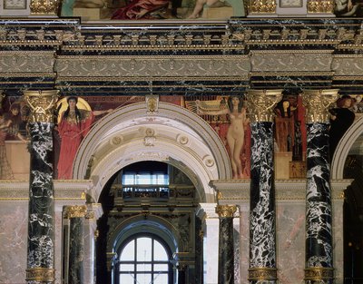 Interior of the Kunsthistorisches Museum, Vienna (detail) by Gustav Klimt